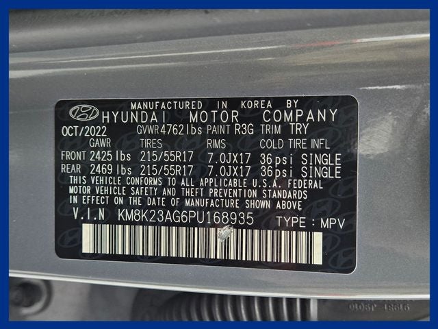 2023 Hyundai KONA ELECTRIC SE