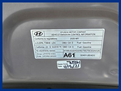 2020 Hyundai ELANTRA Value Edition