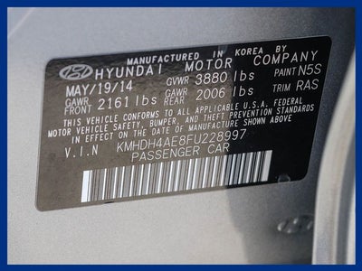 2015 Hyundai ELANTRA Limited