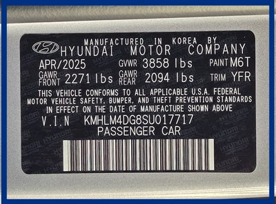 2025 Hyundai ELANTRA SEL Sport