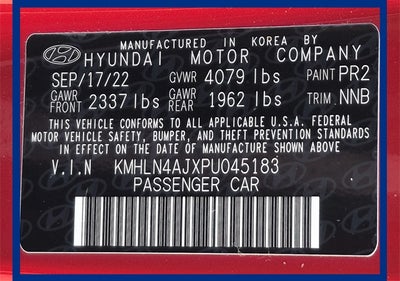 2023 Hyundai ELANTRA HYBRID Limited