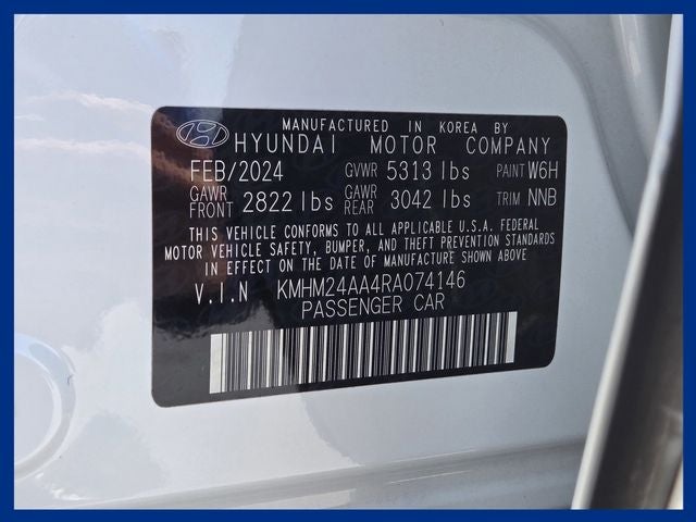 2024 Hyundai IONIQ 6 SE