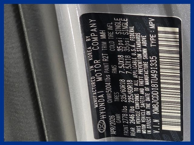 2026 Hyundai TUCSON HYBRID SEL Convenience
