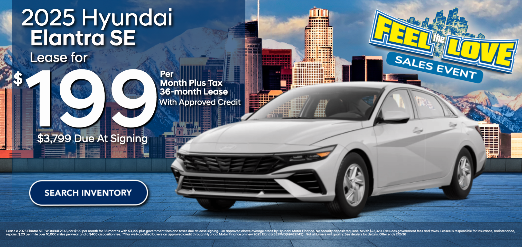 2025 Elantra SE Lease for $199 a month