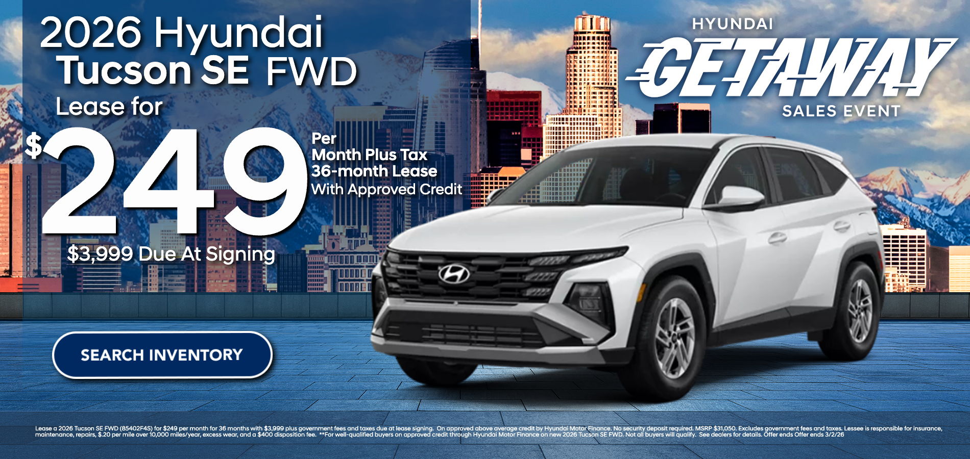 2026 Tucson Lease at Hyundai DTLA