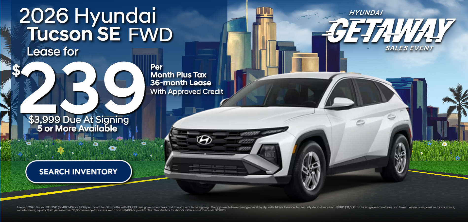 2026 Tucson Lease at Hyundai DTLA