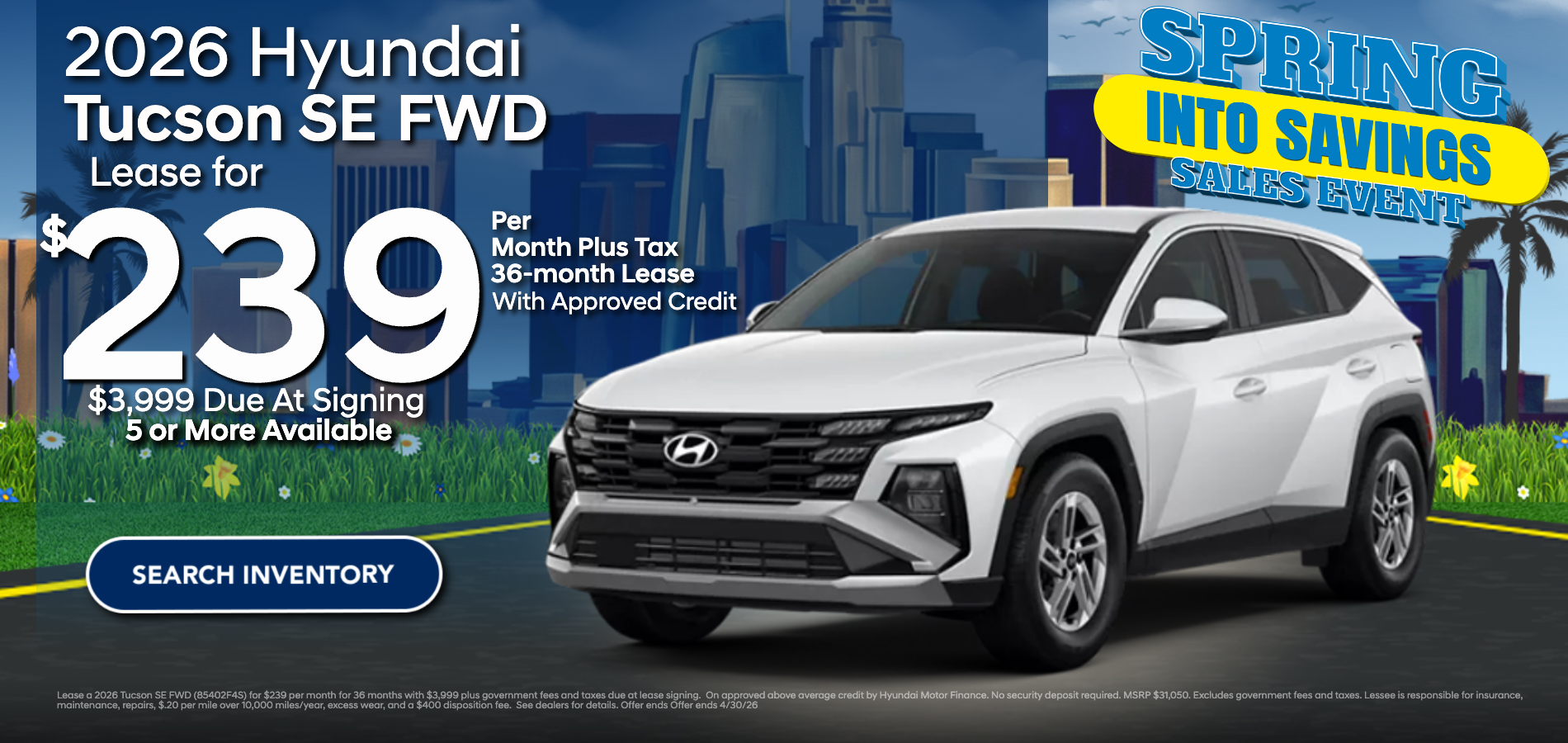 2026 Tucson Lease at Hyundai DTLA